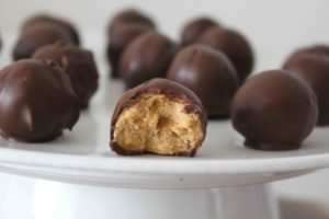 Chocolate Rice Krispies Peanut Butter Balls Domesticadventurer